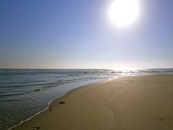 wide sandy Sunny beach