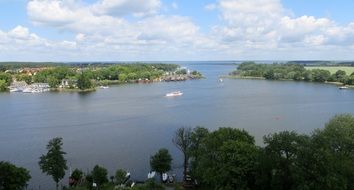 landscape of the Lake District in Western Pomerania