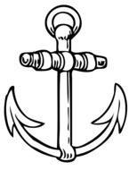 drawing of the marine anchor