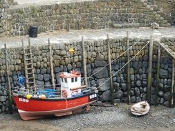 fishing boat at port of cornwall