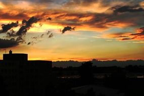 incredible beauty dusk red sunset