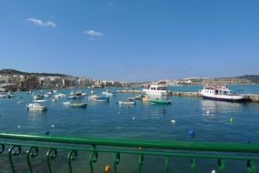 many boats in the marsamxett harbor