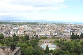 Edinburgh aerial view