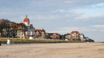 Houses on the coast of the Baltic Sea