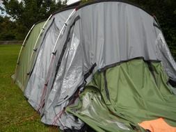 gray-green tent