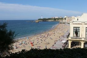 crowded beach