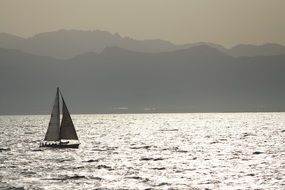 sailboat in sardinia