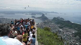 panoramic view from Sugarloaf Mountain on rio de janeiro