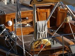 sailing yacht closeup