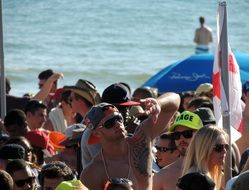 beach party in California