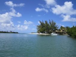 idyllic sea beach, mauritius