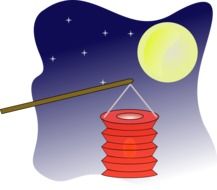 lantern festival as a drawing