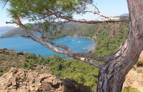 panorama of the Mediterranean coast