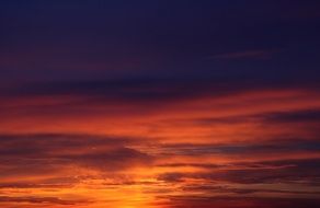 red clouds in the sky