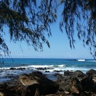 landscape of beach on hawaii