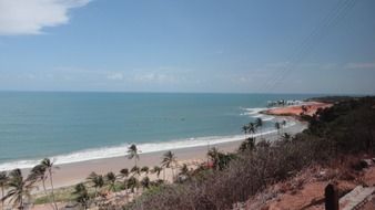 panoramic view of a sunny beach in brazil