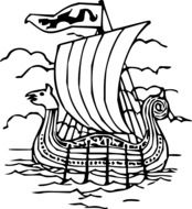 graphic image of an ancient sailing ship