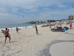 famous Copacabana beach in Rio de Janeiro