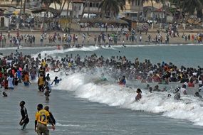 Landscape of Beach in ghana