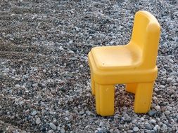 small yellow chair