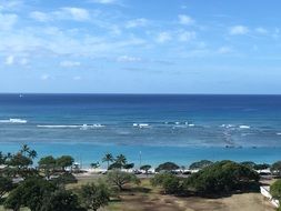 Hawaii beach in summer