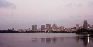 cityscape of Mumbai city in India