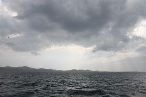 photo of the stormy Mediterranean sea