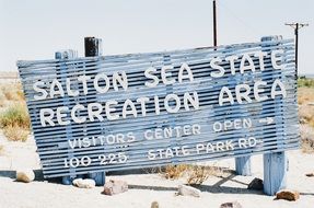 beach sign