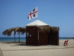 Corsica beach hut