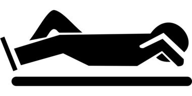 sleeping man silhouette