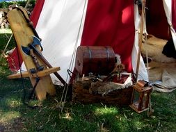 attributes of a medieval festival in kenzingen