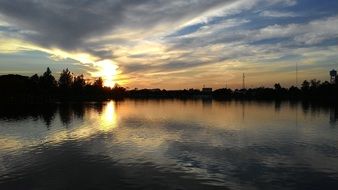 wonderful still sunset
