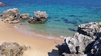 landscape of sea beach in cantabrico