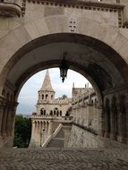 arched passage in the building