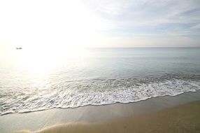 sandy beach and bright sun