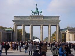 Brandenburg Gate as a landmark of Berlin