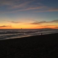beautiful bright sunset