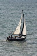 sailing in Pacific Ocean