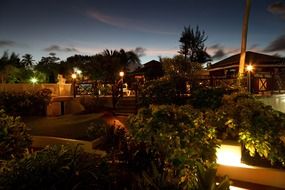 morning over a tropical resort