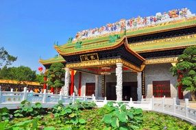 photo of ancient asian temple under the bright sun