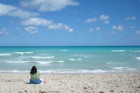 Woman on the beach