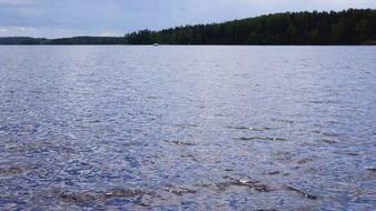 finnish tranquil lake scene