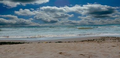 beach and low clouds