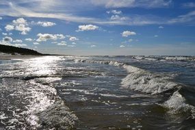 beautiful bright coastline