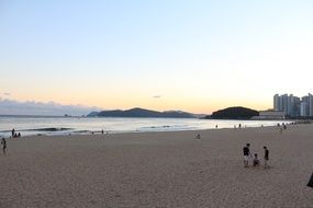 beach in the evening time