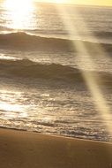 biarritz beach in france sunny scene