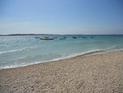 water on the beach in croatia