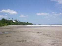 beach near the sea in costa rica
