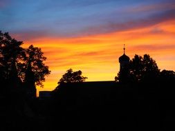 yellow sky in Ulm