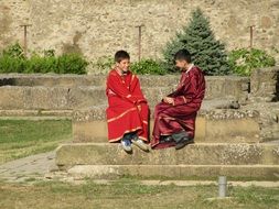 Children in Monastery